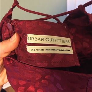 Red leopard-print jumpsuit